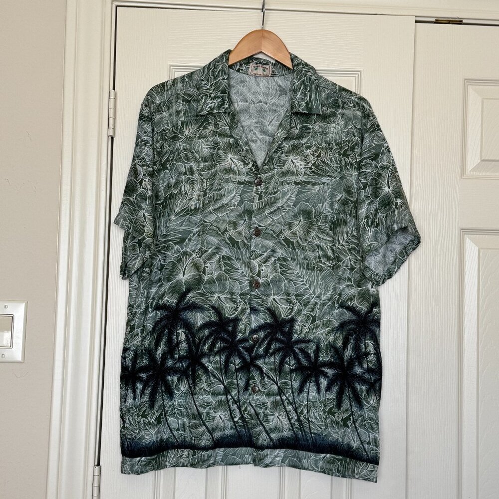 Koko Knot Fine Resort Wear – Men’s XL Tropical Rayon Short Sleeve Camp Shirt EUC